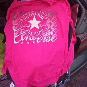 Long sleeve converse shirt pink